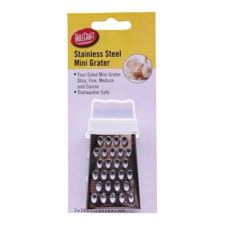 Tablecraft TableCraft Silver Stainless Steel Mini Box Grater SG100